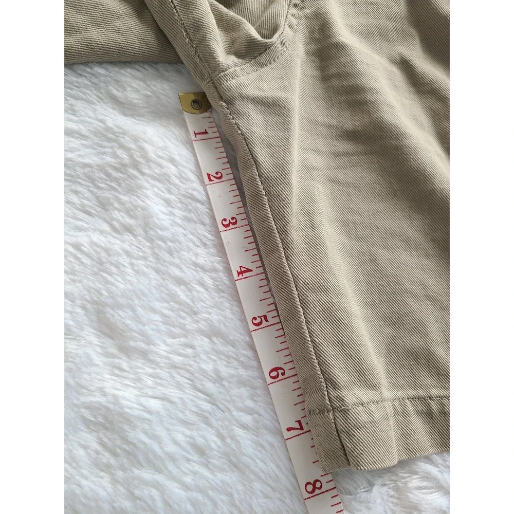 Vintage Banana Republic Safari Shorts Gurkha 30 Khaki Cotton Zimbabwe Belt Flaw